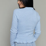 Lottie Pearl Ruffle Cardigan