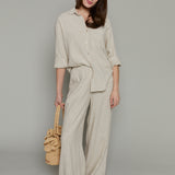 Roman Linen Button Up