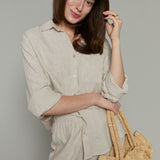 Roman Linen Button Up