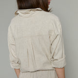 Roman Linen Button Up