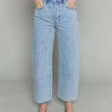 Tommy Crop High Rise Bowed Wide Leg Jean - Modena