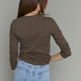 Farrah Slub Jersey Top