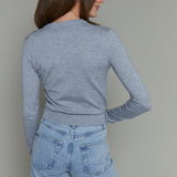 Alyssa Relaxed Knit Cardigan Top