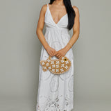 Nettie Embroidered Maxi Sundress