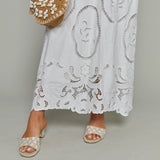 Nettie Embroidered Maxi Sundress