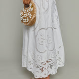 Nettie Embroidered Maxi Sundress