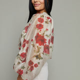 Cordelia Cropped Floral Blouse