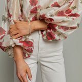 Cordelia Cropped Floral Blouse