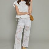 Leslie Lace Patchwork Pants