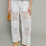 Leslie Lace Patchwork Pants
