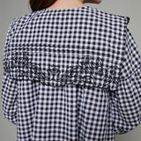 Eloise Gingham Embroidered Collar Mini Dress