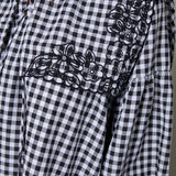Eloise Gingham Embroidered Collar Mini Dress