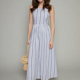 Margaret Seersucker Striped Maxi Dress