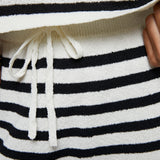 Eden Textured Striped Knit Short