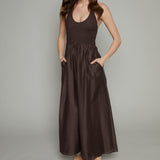 Justice Smocked Halter Maxi Dress