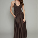 Justice Smocked Halter Maxi Dress