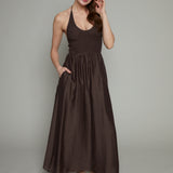 Justice Smocked Halter Maxi Dress