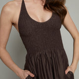 Justice Smocked Halter Maxi Dress