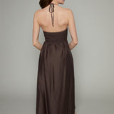 Justice Smocked Halter Maxi Dress