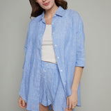 Madden Lounge Striped Linen Shirt