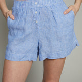 Dillon Lounge Striped Linen Short
