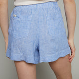 Dillon Lounge Striped Linen Short