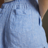 Dillon Lounge Striped Linen Short
