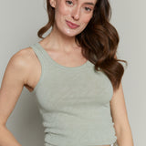 Serena Classic Slub Scoop Tank
