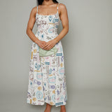 Sophia Picnic Printed Midi Dress
