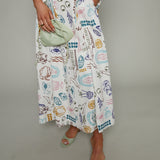 Sophia Picnic Printed Midi Dress