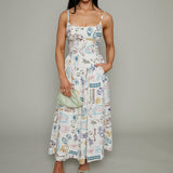 Sophia Picnic Printed Midi Dress