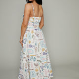 Sophia Picnic Printed Midi Dress