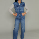 Nahla Sleeveless Barrel Leg Jumpsuit - Fairview