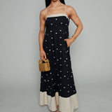 Yasmin Polka Dot Maxi Dress