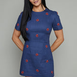 Gael Floral Embellished Mini Dress