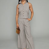 Hattie Striped Wide Leg Trouser