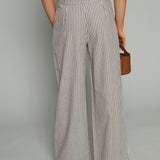 Hattie Striped Wide Leg Trouser