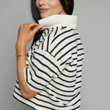 Corey Striped Polo Shirt - Black