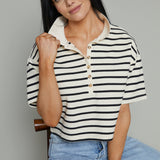 Corey Striped Polo Shirt - Black