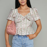 Hope Floral Peplum Crop Top