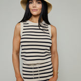 Catalina Striped Muscle Tank Top
