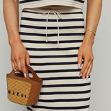 Renae Striped Midi Skirt