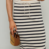 Renae Striped Midi Skirt