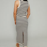 Renae Striped Midi Skirt