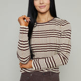 Britta Striped Ribbed Sweater