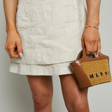 Annika Pin Striped Mini Dress