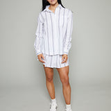 Alfie Striped Button Up Top