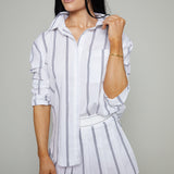Alfie Striped Button Up Top