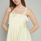 Venus Pleated Bow Tie Top