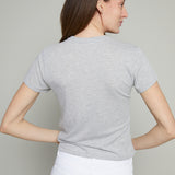 Ronnie Knit Jersey Tee - Heather Grey